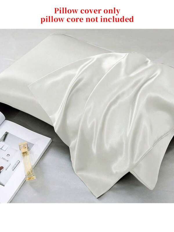 2PCS Satin Pillowcase Set For Hair And Skin, 2 Pieces Pillowcase Set, Soft And Comfortable Pillowcases With Envelope Closure